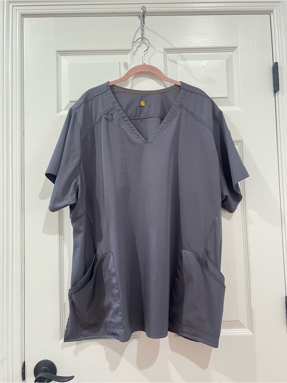 Carhartt Liberty Scrub Top Women's 3X Slate Gray V-Neck Utility Pockets